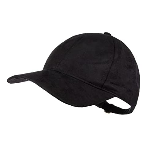 Love Your Melon Suede Baseball Cap for Men & Women, Black Baseball Hat, Adjustable, Fitted Dad Hat, Outdoor Activities, Unisex Headwear Cover