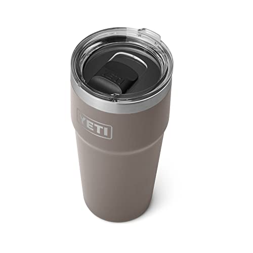 YETI Rambler Stackable Pint, Vacuum Insulated, Stainless Steel with MagSlider Lid, Sharptail Taupe