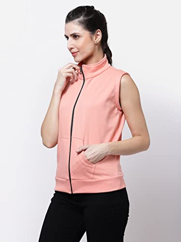 Image of UZARUS Women's Half Sleeves Cotton Fleece Premium Jacket