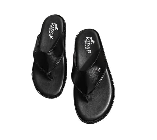 RIDER Men's Black Sandals Comfort Sandal for Men | Soft Anti-Skid Sole All-Day Comfort-image-12