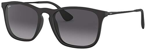 Ray-Ban RB4187F Sunglasses Bundle: RB 4187F 622/8G Rubber Black Asian fit and Eyewear Cleaning Kit