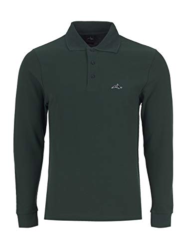 Killer Whale Camiseta Polo Hombre Manga Larga Transpirable Original (Botella Verde, XXXL)