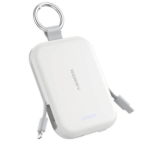 RORRY Portable Charger, 5000mAh Portable Charger Power Bank with Built-in