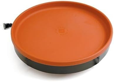 BestNest 3-in-1 Heated Bird Bath with Cord Connector & Cleaner, Terra Cotta | Thermostatically Controlled Birdbath for Winter | Deck, Wall, or Ground Mount Heated Bath for Wild Birds