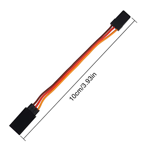 Aceirmc 10Pcs 3-Pin Servo Extension Cable Cord Female To Male Lead Wire Connector Jr For Rc Car Airplanes Remote Control (10Cm) #TOP2
