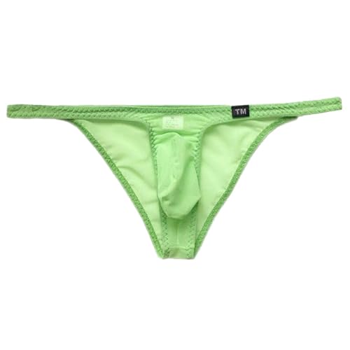 COMLIFE Men's Transparent Mesh Triangle Panties Sexy Low Waisted Semi-Wrapped Hipster Underwear4