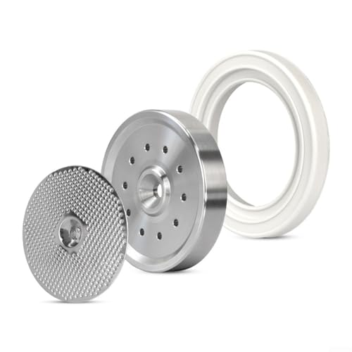 Soporte interior de acero inoxidable para mampara de ducha de 58 mm y juego de juntas de silicona compatible con máquinas Breville Espresso, diseño de extracción mejorado para un sabor más rico de