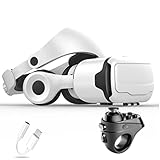Occhiali VR, Visore Realtà Virtuale, Cuffie 3D VR Compatibile con Tutti Gli, Lente Regolabile per Film e Giochi 3D, per iPhone 13 Pro Max/13 Pro/13/12/11, per Samsung Galaxy S21, Huawei, Xiaomi