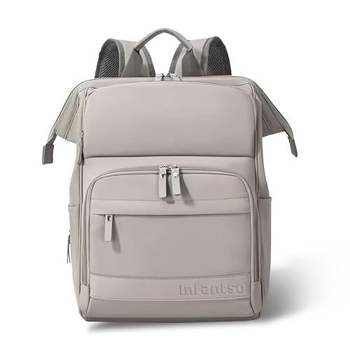 Image of Infantso Premium Multifunctional Waterproof Diaper Bag For Mothers For Travel /Diaper Bags With Multi Compartments, Insulated Bottle Pockets, Hanging Strap, Anti-Theft Pocket, 27Lt Maternity Bag