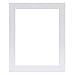 US Art Frames 21x36 Chalk White Flat 1.25 Inch, Smooth Wrapped Finish Wood Composite Wall Decor Picture Poster Frame