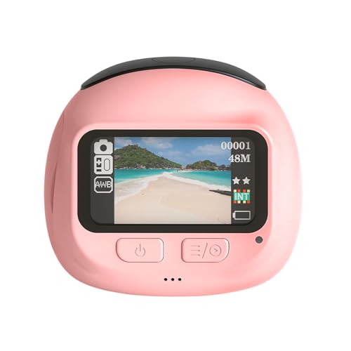 Caméra portable rose 720p idéale pour les tâches scolaires et le voyage