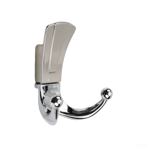 Jotekonoby Gancho de pared de aleación de zinc para baño, gancho doble para toallas, abrigos, sombreros, gancho de ropa resistente a la corrosión para entrada (3)