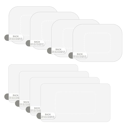 8Pcs Dashcam Windshield Sticke Clear Electrostatic Stickers...