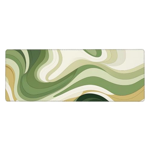 Tapis de souris de jeu grand format 80x30 cm motif ondulé pour pc de bureau