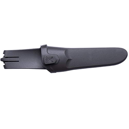 Faca utilitária Morakniv Craftline Basic 511 de lâmina fixa de aço de alto carbono e bainha combinad