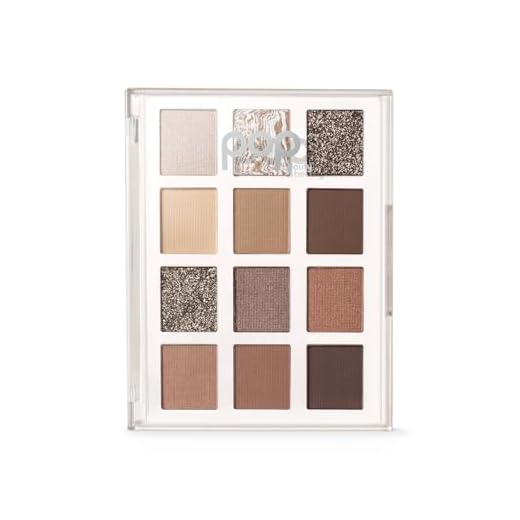 POP Beauty PALETA LIGHTSHOW | BÁSICO - Paleta de sombras, 12 tons, cores complementares, multitextura, ricamente pigmentada | fosco, metálico, cetim, glitter