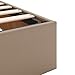 vidaXL Ottoman-Bett ohne Matratze Cappuccino-Braun 90x200cm Kunstleder, Bettrahmen, Bettgestell mit Stauraum, Polsterbett, Bettgestell
