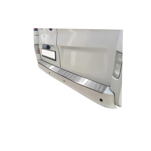 Protection Seuil de Pare-Chocs arrière - Compatible avec Renault Master 2010-2022 - Couverture de Seuil de Coffre - Bande Seuil de Chargement - Style élégant - en Acier INOX Chromé Brossé