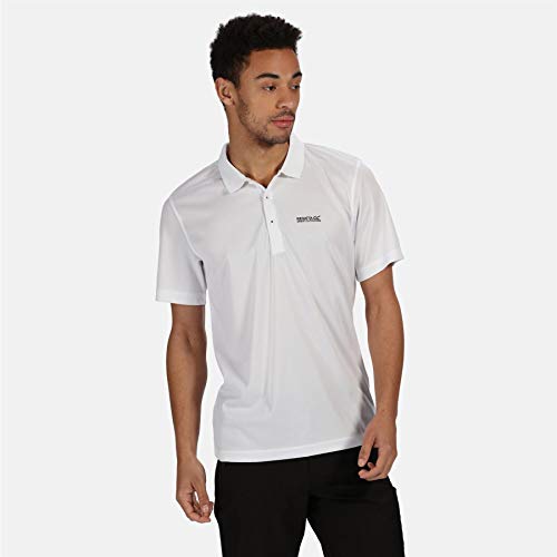 Regatta Maverick V   Polo Deportivo De Secado Rápido T Shirts/Polos/Vests, Hombre, White, XXXL