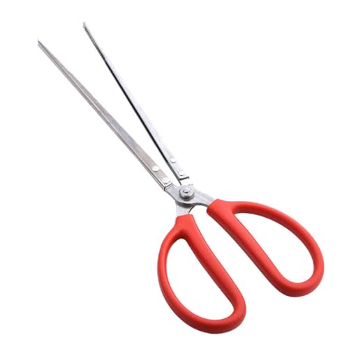 Housoutil Pinza Multiuso in Acciaio Inox Design Seghettato Antiscivolo Morsetto per Granchi e Aragoste Ampia Apertura Utensile per Raccolta Rifiuti e Uso Cucina Mare
