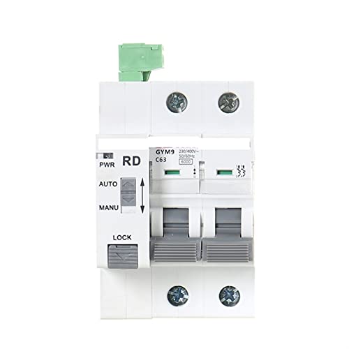 Disjoncteur automatique Gym9 2P 63A MCB Auto-Recloser pour tableau électrique Rail DIN