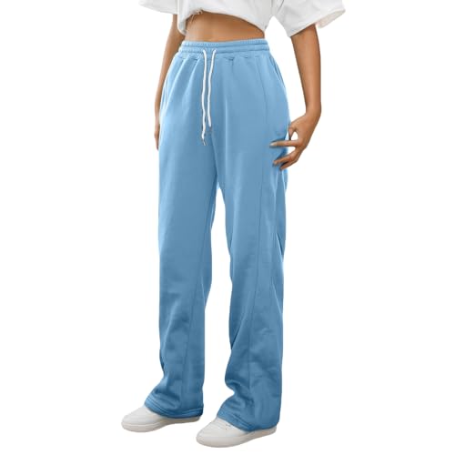 Sweatpants for Teen Girls Casual Fleece Workout Active Joggers Elastic Waist Cargo Sweat Pants with Pockets4