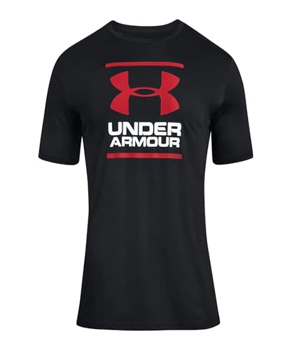T-shirt Under Armour noir et rouge idéal pour le sport quotidien