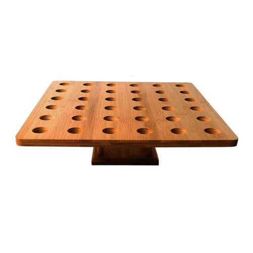 Funvalley Surperfect - Funvalley Surperfect Lebensmittelkegelständer – 36 Löcher – Bambusständer für Eistütenhalter, Eistüten-Display, Buffet, Snacks, Desserts, Charcuterie