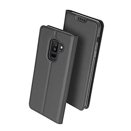 SkyTree Case for Samsung Galaxy A6 Plus, Ultra Fit Flip Folio Leather Case Cover with [Kickstand] [Card Slot] Magnetic Closure for Samsung Galaxy A6 Plus - Black (B0871DH9Z1) Amazon Price History, Amazon Price Tracker