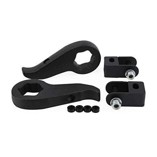 dynofit 1-3" Torsion Keys with Shock Extenders for 2011-19 Silverado GMC Sierra 2500HD 3500HD 4x4, Adjustable 1 to 3 Inch Heavy Duty Solid Leveling Lift Kits
