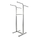 Econoco Adjustable 4-Way Rack, Satin Chrome