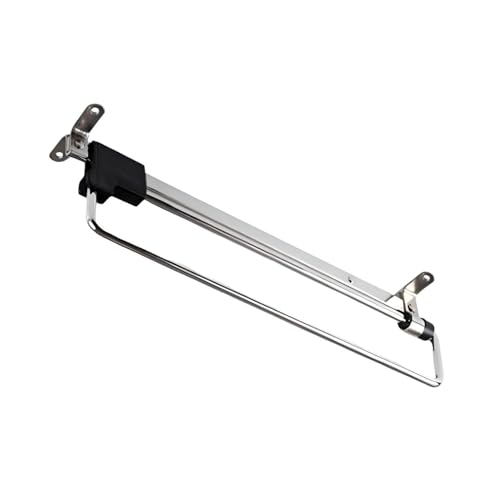 MOBILA Appendiabiti Estensibile Estraibile, Idoneo per Armadi Poco Profondi, Lunghezza 30 cm, Metallo Cromato