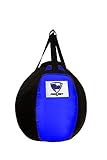 PROLAST Wrecking Ball Heavy Punching Bag Boxing MMA Muay Thai Filled- (Black and Blue) Wrecking Bag