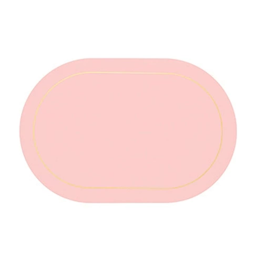 UDSKNV[KSL Table Leather Placemats Set of 1pcs,Washable for Dining,Heat- Non-Slip Insulation Waterproof Place Mats Pink
