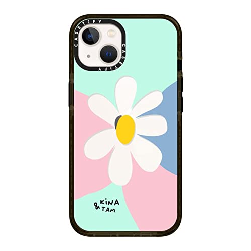 CASETiFY �C���p�N�g�P�[�X iPhone 13 - Wallflower - �N���A �u���b�N
