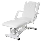 behandlungsliege elektrisch holz verschließbarer Gesichtsausschnitt und Nackenkissen für komfortables Liegen - Rückenlehne -20° bis 65°