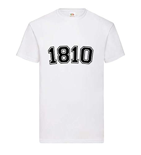 T-shirt blanc pour homme taille XXXL basique en coton 1810