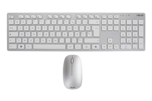 Clavier Et Souris Asus W5000 – Sans Fil 2,4 GHz, AZERTY, Gris Et Blanc - vue 6