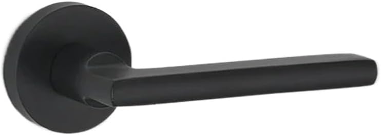 Magnetic Silent Indoor Black Split Handle Lock 1Pcs(Black-D)