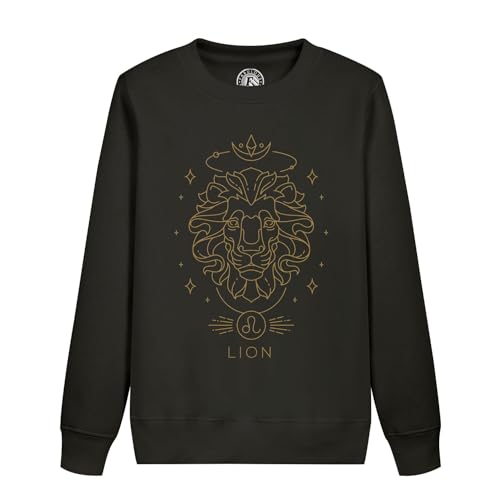 Sweatshirt enfant Lion zodiaque et constellation bohème en coton doux