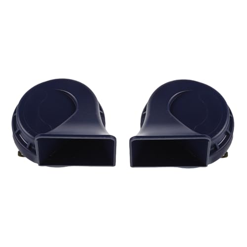 Electric Snail Car Horn Black Universal 2pcs Waterproof 12v