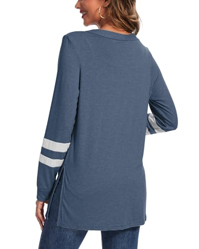 Lightweight Cardigan for Women Long Sleeve Fall Cardigans with Pockets Open Front Sweater with Striped Sleeve3