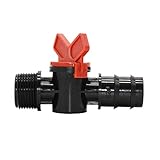 válvula de riego de jardines, masculino grifo G3 / 4 jardín para manguera de 25 mm, 3/4 manguera de la válvula de parada de agua conjunta