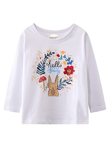 Image of Girl Long Sleeve Shirts Christams Tops Tees Cotton Casual Stripe Crewneck Graphic Jersey Tunic T-Shirts 3 Packs Sets