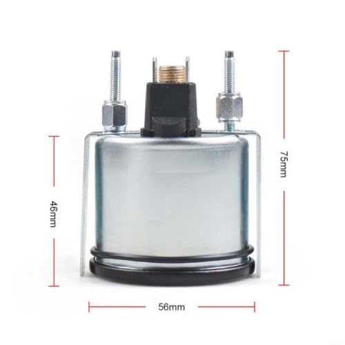 Medidor de temperatura del agua de 52 mm para salpicadero de coche clásico e instrumento de 12V 5