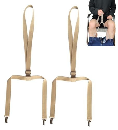 2PCS Clip and Pull Dressing Aid，Dressing Aid for Pants, Dressing aids for Disabled and Elderly, Seniors, Handicap People, Pregnant Women (Khaki)