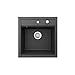 Produktbild Bergström Spülbecken ''Tesa'', Spüle aus Granit, Schwarz, 50 x 49 cm