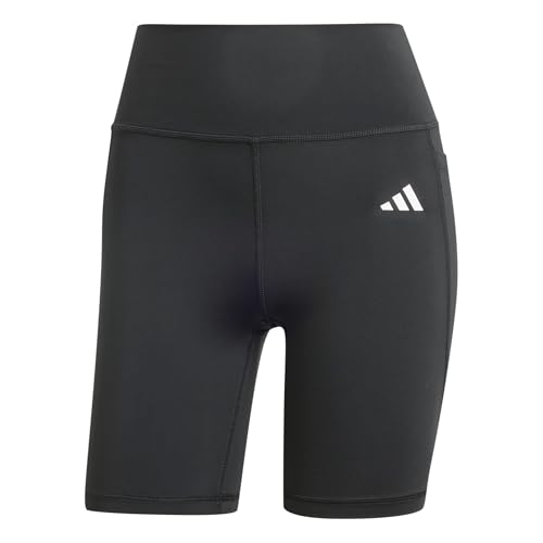 adidas Women's Optime Essentials Stash Pocket 7inch Short Leggings, black, M