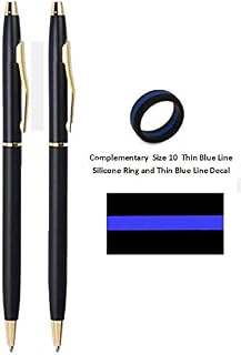 Classic Black and Gold Police Uniform Pens | Uniform Pens for Men |