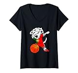 Photo Gallery donna dabbing dalmata portogallo pallacanestro portoghese basket maglietta con collo a v Photo Gallery donna dabbing dalmata portogallo pallacanestro portoghese basket maglietta con collo a v